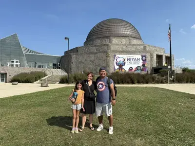 Santos family at Adler Planetarium
