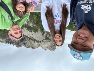 Santos family at Mount Rushmore