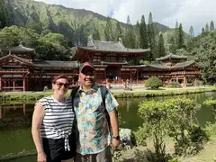 Carl and Melissa at Byodo-In Temple