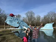 Santos family at the Blue Whale of Catoosa