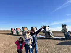 Santos family at Cadillac Ranch