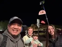 Santos family night selfie
