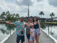 Santos family at Pearl Harbor