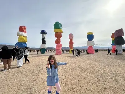 Rosalie at Seven Magic Mountains